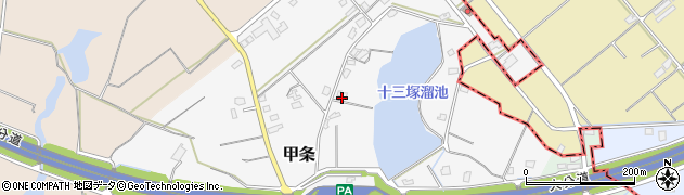 福岡県三井郡大刀洗町甲条1539周辺の地図