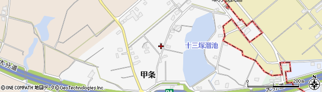 福岡県三井郡大刀洗町甲条1532周辺の地図