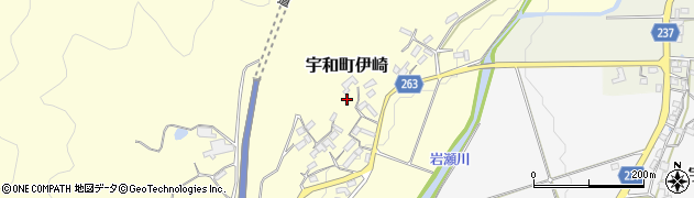 愛媛県西予市宇和町伊崎周辺の地図