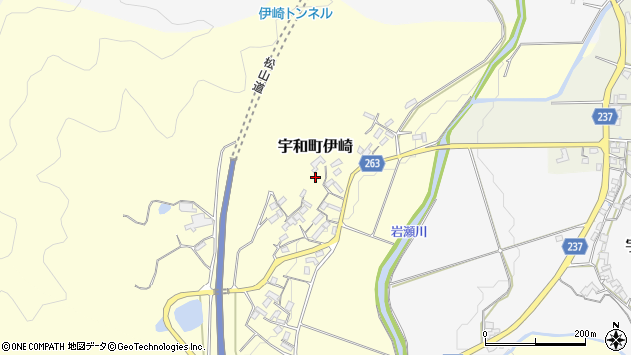 〒797-0004 愛媛県西予市宇和町伊崎の地図