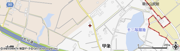 福岡県三井郡大刀洗町甲条1637周辺の地図