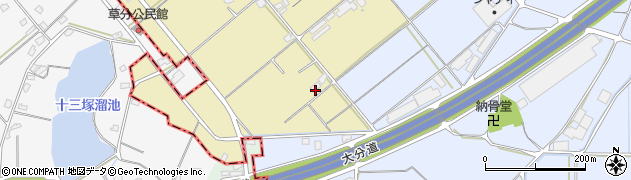 福岡県朝倉市中原460周辺の地図