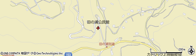 田の浦公民館周辺の地図
