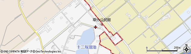福岡県三井郡大刀洗町甲条1478周辺の地図