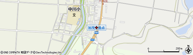 宇和加茂郵便局周辺の地図