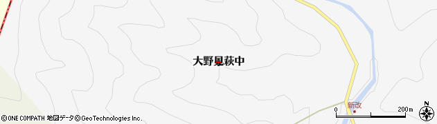 高知県中土佐町（高岡郡）大野見萩中周辺の地図