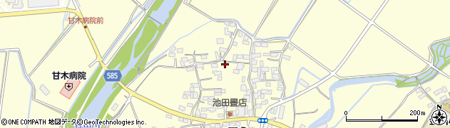 福岡県朝倉市屋永周辺の地図