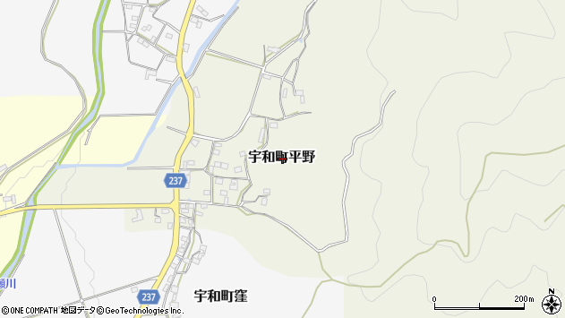 〒797-0002 愛媛県西予市宇和町平野の地図