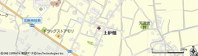 福岡県朝倉市上枦畑周辺の地図