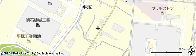 福岡県朝倉市平塚1117周辺の地図