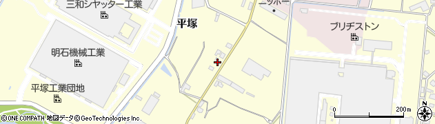 福岡県朝倉市平塚1114周辺の地図