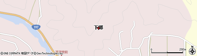 高知県須崎市下郷周辺の地図