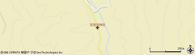 定別当神社周辺の地図