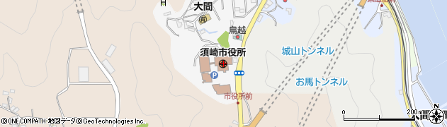 須崎市役所　教育委員会青少年育成センター周辺の地図