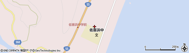 室戸市立佐喜浜中学校周辺の地図