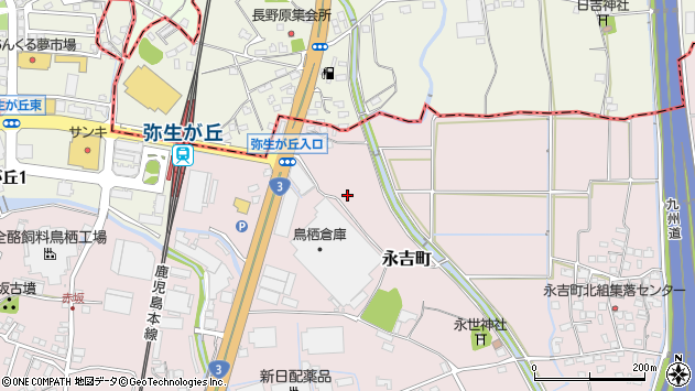 〒841-0011 佐賀県鳥栖市永吉町の地図