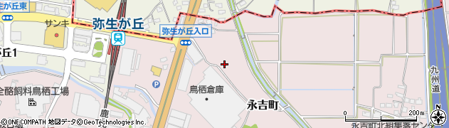 佐賀県鳥栖市永吉町周辺の地図