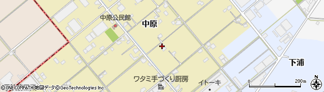 福岡県朝倉市中原256周辺の地図