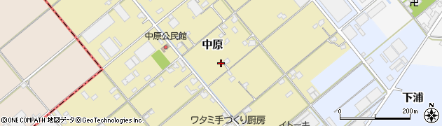 福岡県朝倉市中原252周辺の地図