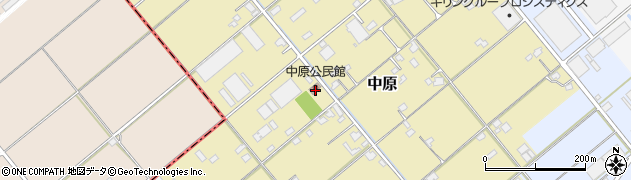 福岡県朝倉市中原204周辺の地図