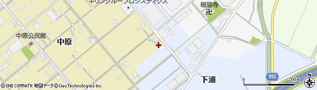 福岡県朝倉市中原282周辺の地図