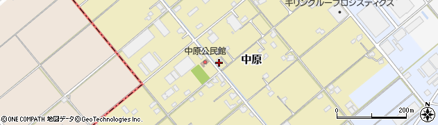 福岡県朝倉市中原203周辺の地図