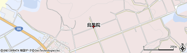 福岡県朝倉市烏集院周辺の地図