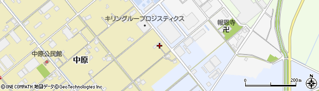 福岡県朝倉市中原265周辺の地図