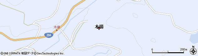 佐賀県伊万里市波多津町（木場）周辺の地図