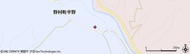 愛媛県西予市野村町平野519周辺の地図