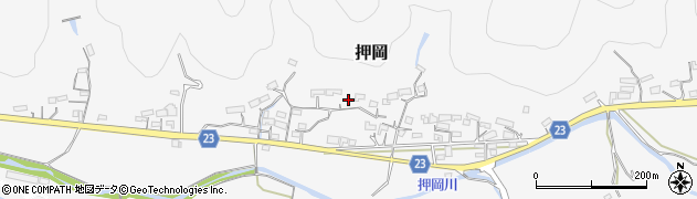 高知県須崎市押岡周辺の地図