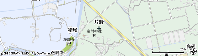大分県杵築市片野周辺の地図