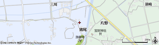 大分県杵築市猪尾1108周辺の地図