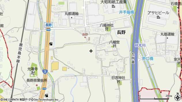 〒841-0202 佐賀県三養基郡基山町長野の地図