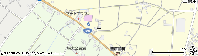 福岡県朝倉市三奈木3163周辺の地図