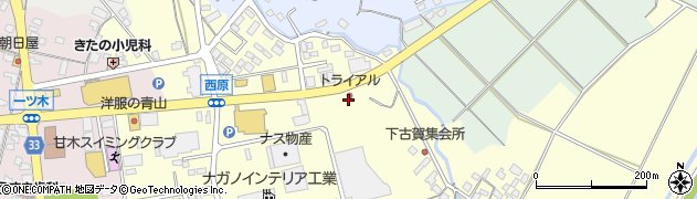 トライアル甘木店周辺の地図