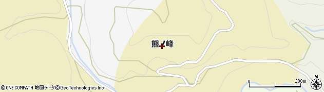 佐賀県唐津市熊ノ峰周辺の地図