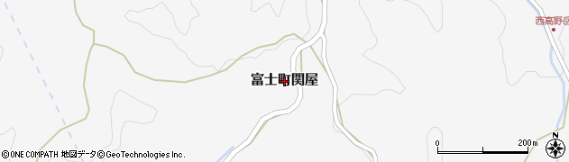佐賀県佐賀市富士町大字関屋周辺の地図