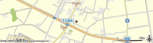 福岡県朝倉市三奈木687周辺の地図