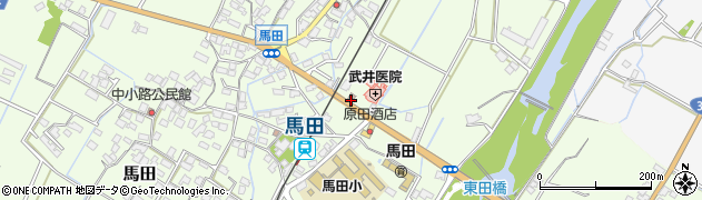 馬田郵便局周辺の地図