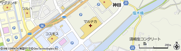 マルナカ須崎店周辺の地図