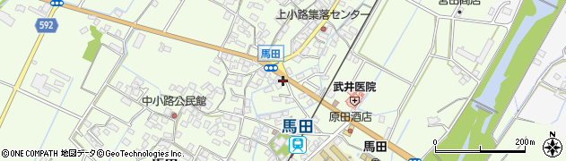 馬田周辺の地図