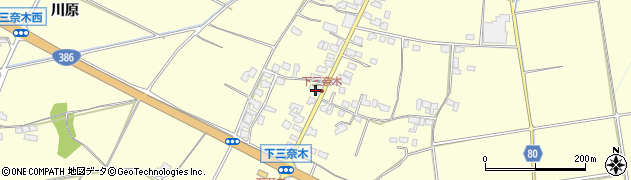福岡県朝倉市三奈木3785周辺の地図