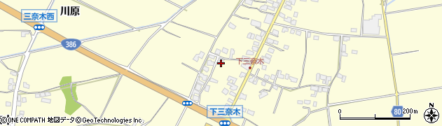 福岡県朝倉市三奈木3788周辺の地図