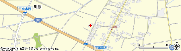 福岡県朝倉市三奈木3845周辺の地図