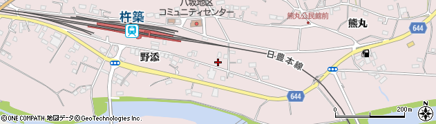 大分県杵築市八坂1960周辺の地図