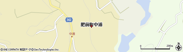 佐賀県唐津市肥前町中浦周辺の地図
