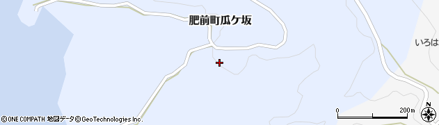 佐賀県唐津市肥前町瓜ケ坂192周辺の地図