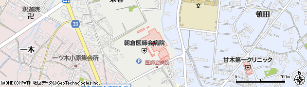 朝倉医師会ヘルパーステーション周辺の地図