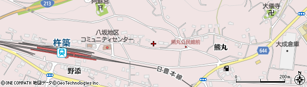 大分県杵築市八坂1884周辺の地図